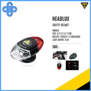 Topeak Headlux đèn gắn mũ xe đạp chiếu sáng 360 độ