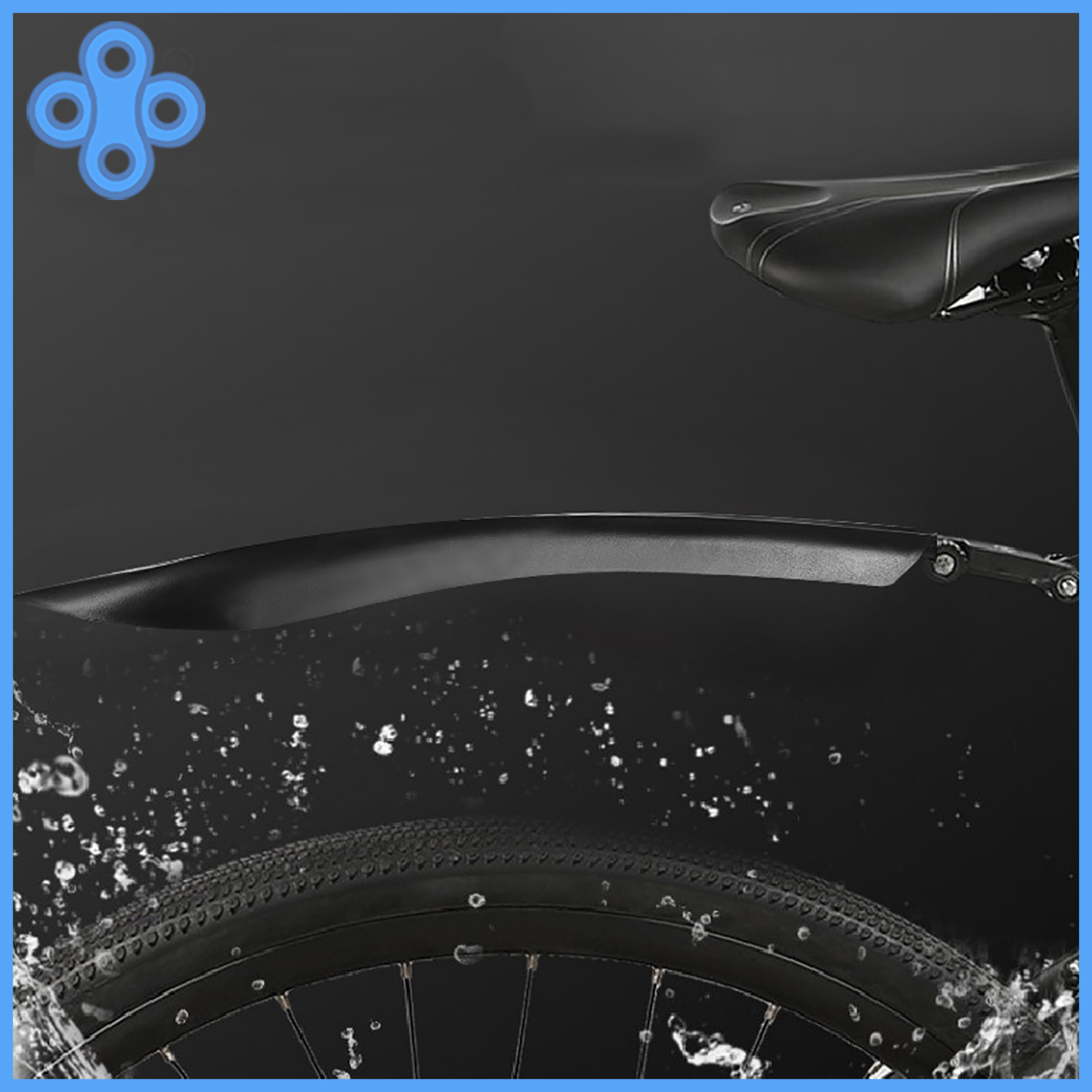 Bộ chắn bùn cho xe đạp bằng nhựa dẻo màu đen siêu bền